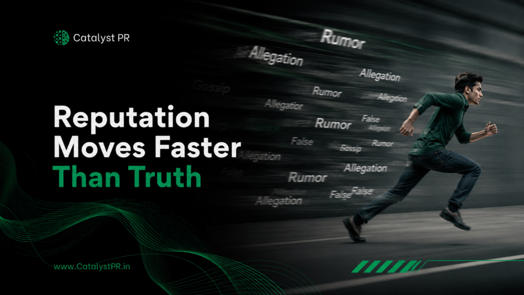 reputation moves faster than truth